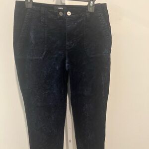 Paige - Hoxton Ankle Velvet Jeans- Deep Navy / Size 28 / Waist 16’ & Inseam 17’
